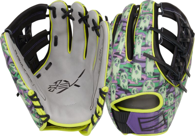 Rawlings REV1X Limited Edition Halloween 11.75" Infield Glove Grey/Ghost Pattern RHT