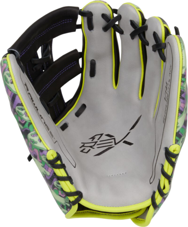 Rawlings REV1X Limited Edition Halloween 11.75" Infield Glove Grey/Ghost Pattern RHT