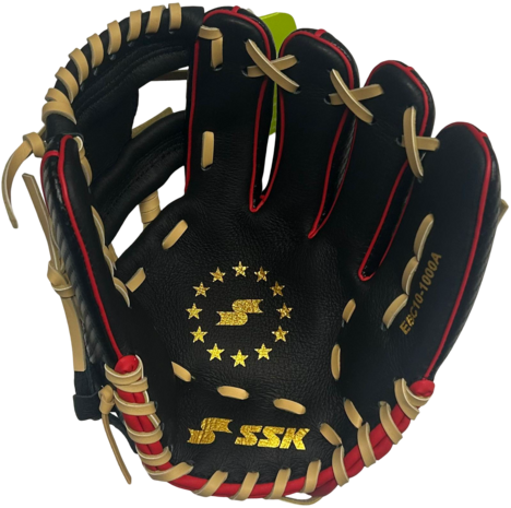SSK EBC10 10" Youth Glove Black/Red RHT