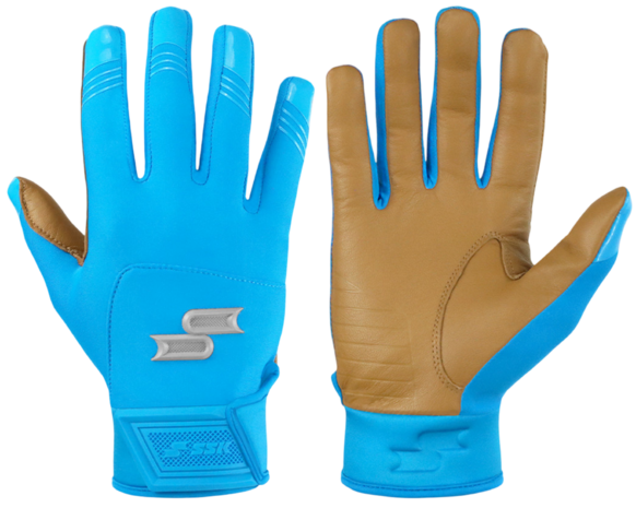 SSK X1 Color Rush Batting Gloves Colombia Blue