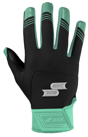 SSK X1 Color Rush Batting Gloves Black/Mint