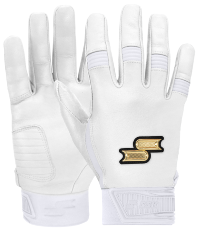 SSK Showcase Batting Gloves White