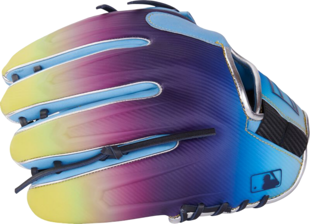 Rawlings REV1X Francisco Lindor 11.75" Infield Glove Colombia Blue/Purple/Yellow RHT