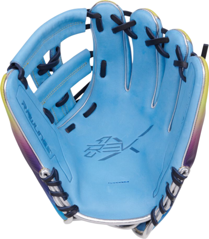 Rawlings REV1X Francisco Lindor 11.75" Infield Glove Colombia Blue/Purple/Yellow RHT