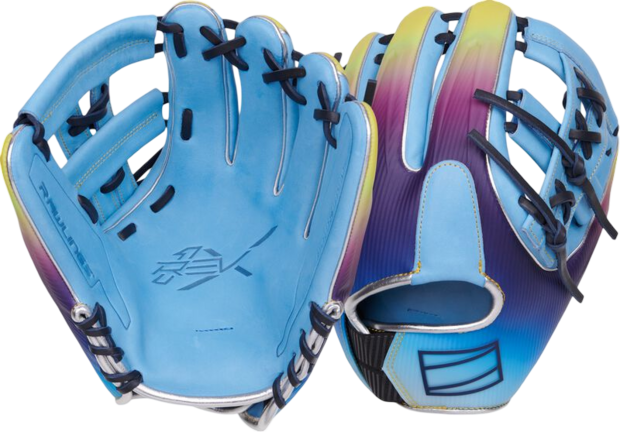 Rawlings REV1X Francisco Lindor 11.75" Infield Glove Colombia Blue/Purple/Yellow RHT