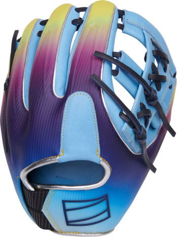 Rawlings REV1X Francisco Lindor 11.75" Infield Glove Colombia Blue/Purple/Yellow RHT
