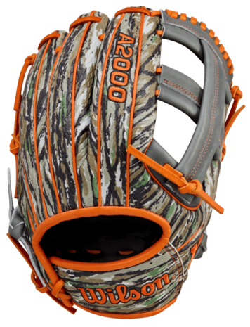Wilson A2000 Gunnar Henderson 11.75" Infield Glove Camouflage/Black/Orange RHT