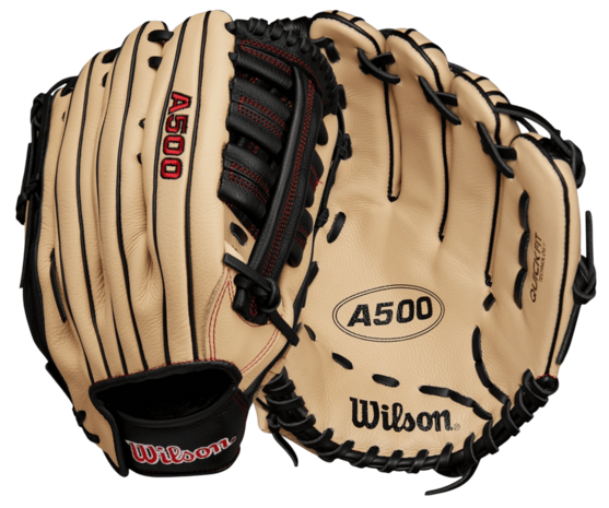 Wilson A500 12.5" Outfield Glove Tan/Black RHT