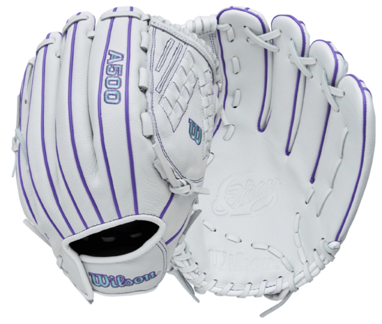 Wilson A500 Siren 12.5" All-Round Glove White/Purple RHT