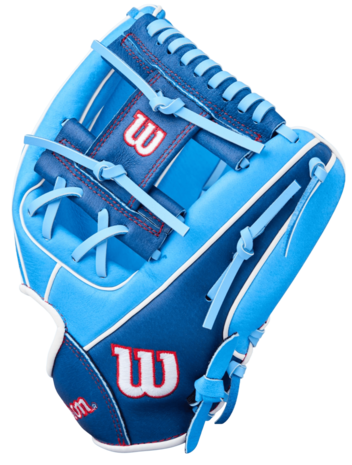 Wilson A450 11.5" Youth Infield Glove Baby Blue/Navy RHT