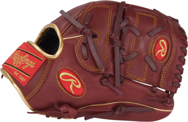 Rawlings R9 12" Infield/Pitcher Glove Cherry Red RHT