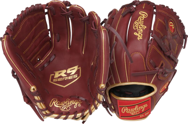 Rawlings R9 12" Infield/Pitcher Glove Cherry Red RHT