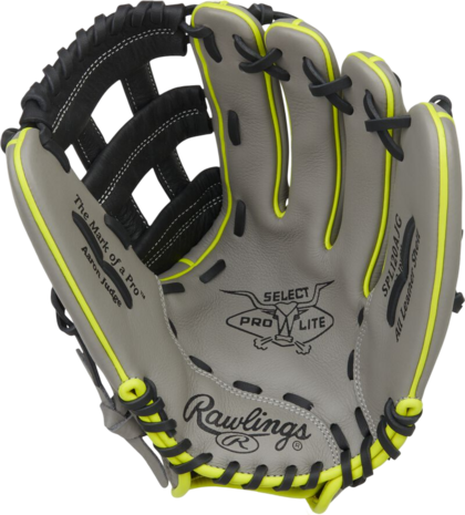 Rawlings Select Pro Lite Aaron Judge 12" Outfield Glove Grey/Black/Yellow RHT