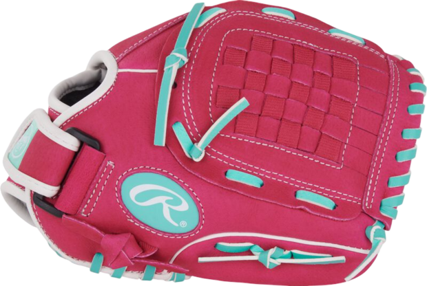 Rawlings Sure Catch Softball 10.5'' Youth Glove Pink/Mint/White RHT