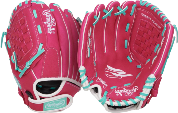 Rawlings Sure Catch Softball 10.5'' Youth Glove Pink/Mint/White LHT