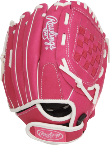 Rawlings Sure Catch Softball 10'' Youth Glove Pink/White RHT