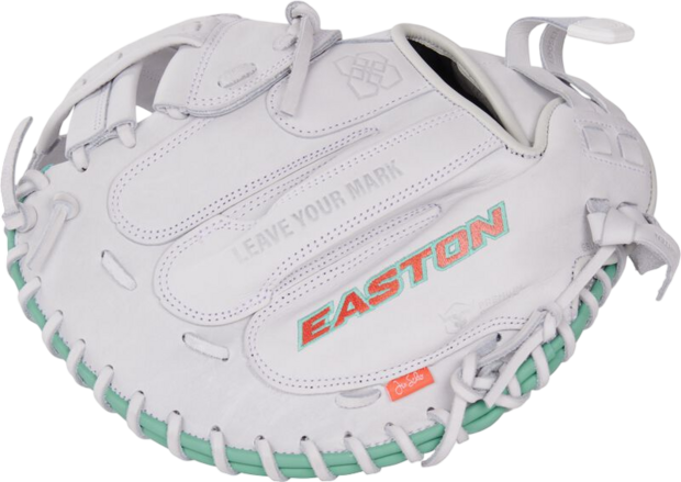 Easton Signature series Softball Jen Schro 34" Catcher Glove White/Teal RHT
