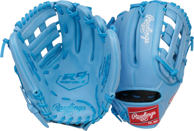 Rawlings R9 11.75" Infield Glove Columbia Blue RHT