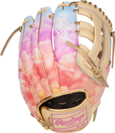 Rawlings Heart of the Hide Softball Sierra Romero 12" Infield Glove Tan/Pink Clouds RHT