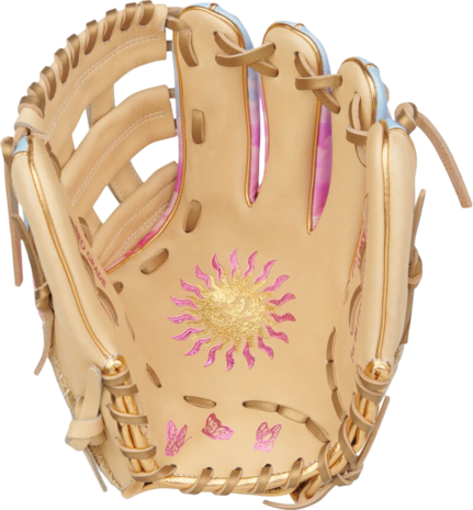 Rawlings Heart of the Hide Softball Sierra Romero 12" Infield Glove Tan/Pink Clouds RHT