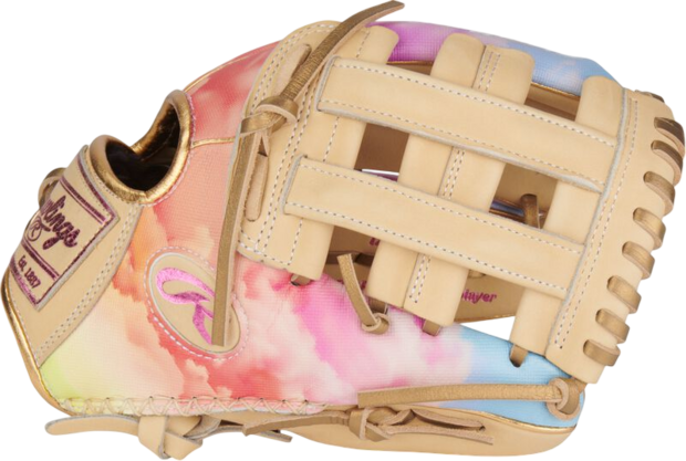 Rawlings Heart of the Hide Softball Sierra Romero 12" Infield Glove Tan/Pink Clouds RHT