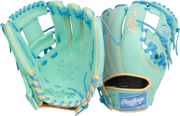Rawlings Heart of the Hide 11.75" Infield Glove Mint /Columbia Blue RHT