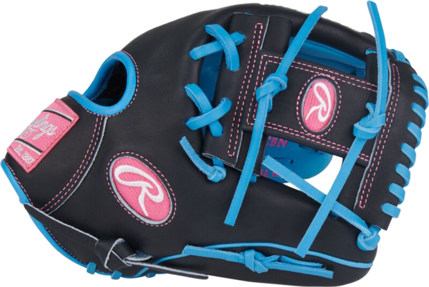 Rawlings Heart of the Hide 11.75" Infield Glove Navy/Columbia Blue RHT