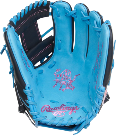 Rawlings Heart of the Hide 11.75" Infield Glove Navy/Columbia Blue RHT