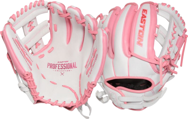 Easton Professional Collection 11.75" Infield Glove White/Pink RHT