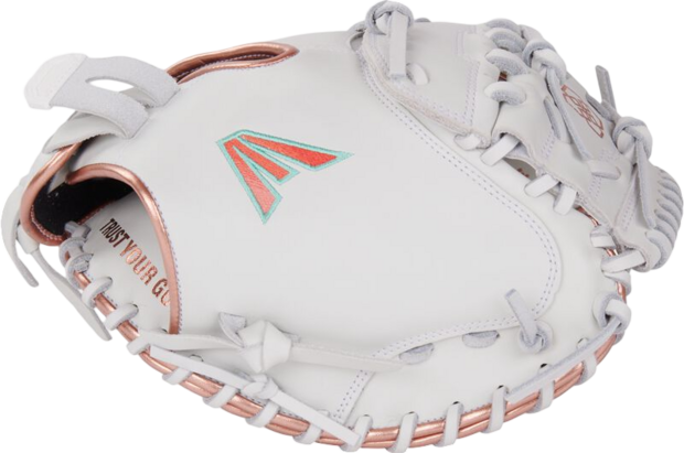 Easton Elite series Softball Jen Schro 33" Catcher Glove White/Bronze RHT