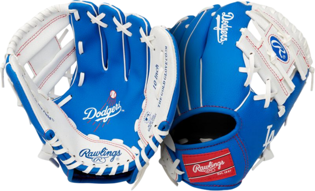 Rawlings Dodgers Team Glove 10.0" Youth Glove Royal Blue/White RHT