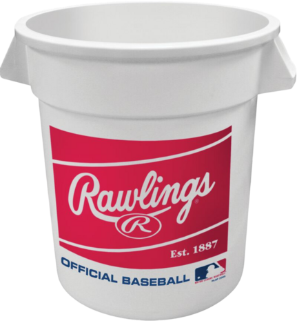 Rawlings Ball Bucket (37.8 liters) White 