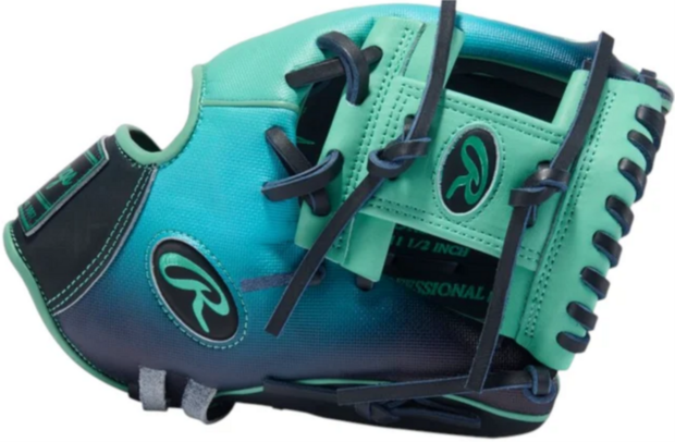 Rawlings Heart of the Hide Fun Burst 2.0 11.5" Infield Glove Navy/Mint RHT