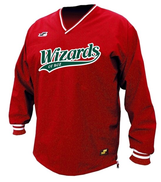 Wizards of Boz Windbreker rood
