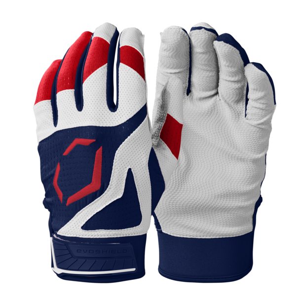 Evoshield SRZ-1 Batting Gloves Navy/Scarlet