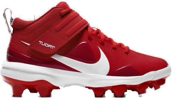Nike Trout 7 Scarlet High Rubber Cleats