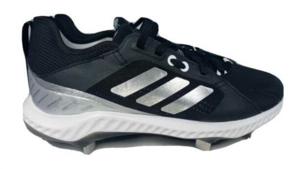 Adidas Pure Hustle Black/Silver Metal Cleats