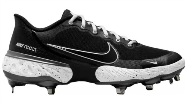 Nike Huarache 3 Black Metal Cleats