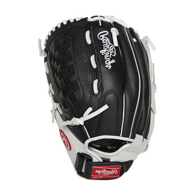 Rawlings Shut Out Softball 12.5" Outfield/Pitcher Glove Black/White LHT