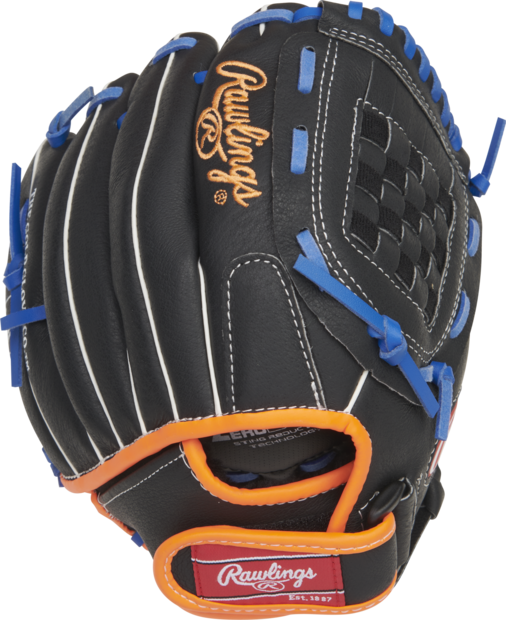 Rawlings Sure Catch Jacob deGrom 10" Youth Pitcher/Infield Glove Black/Orange/Blue RHT