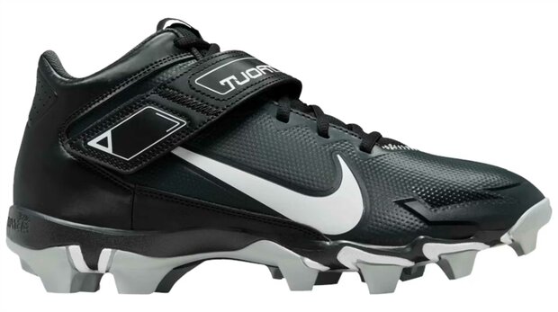 Nike Trout 8 Black High Rubber Cleats