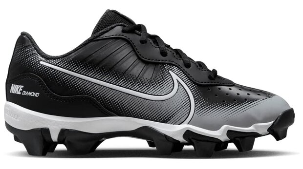 Nike Huarache 4 Black/Grey Low Rubber Cleats Beeball