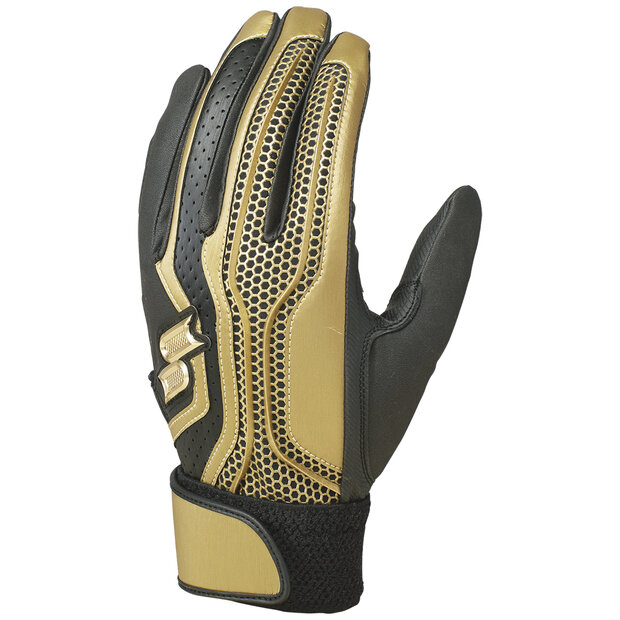SSK ProEdge Elite Series Batting Gloves Black/Gold