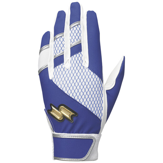 SSK ProEdge Batting Gloves Royal/White