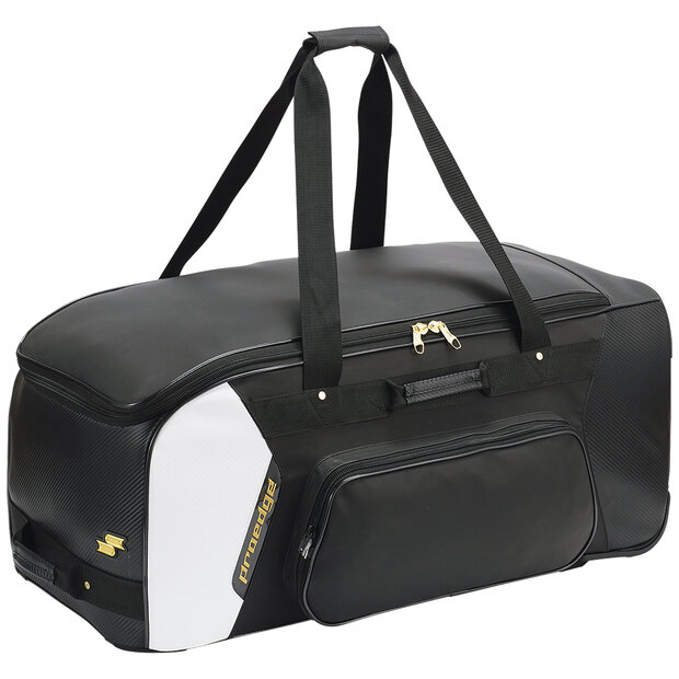 SSK ProEdge Personal Wheeled Catcher's Bag Black/White