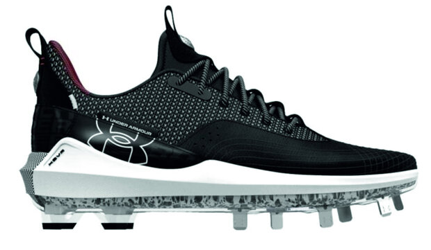 Under Armour Harper 7 Black/White Metal Cleats