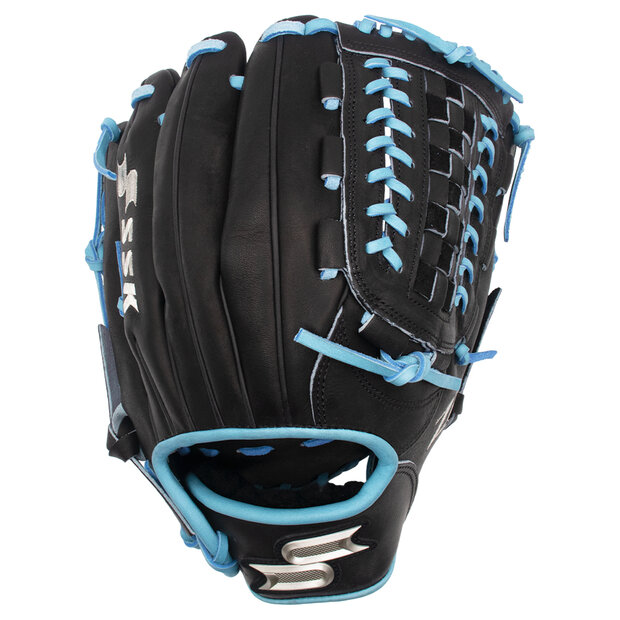 SSK Z9 12" Pitcher Glove Black/Colombia Blue RHT
