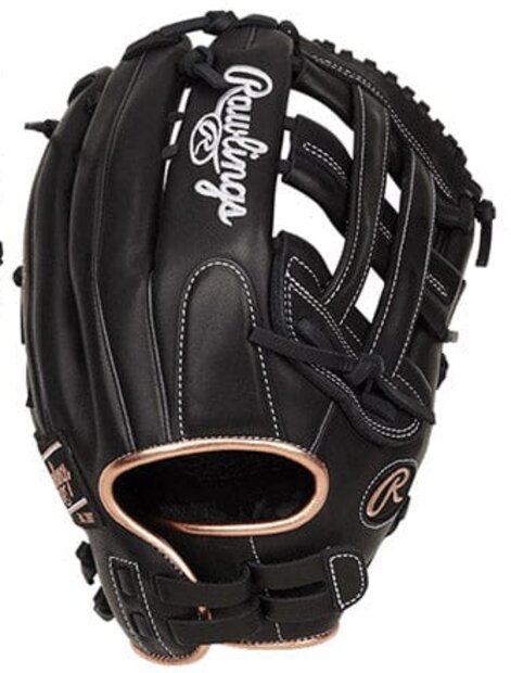 Rawlings R9 Softball 13" Outfield Glove Black RHT