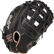 Rawlings R9 Softball 12.5" First Base Glove Black RHT