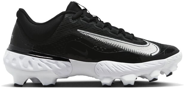 Nike Huarache Elite 4 Black/White Low Rubber Cleats